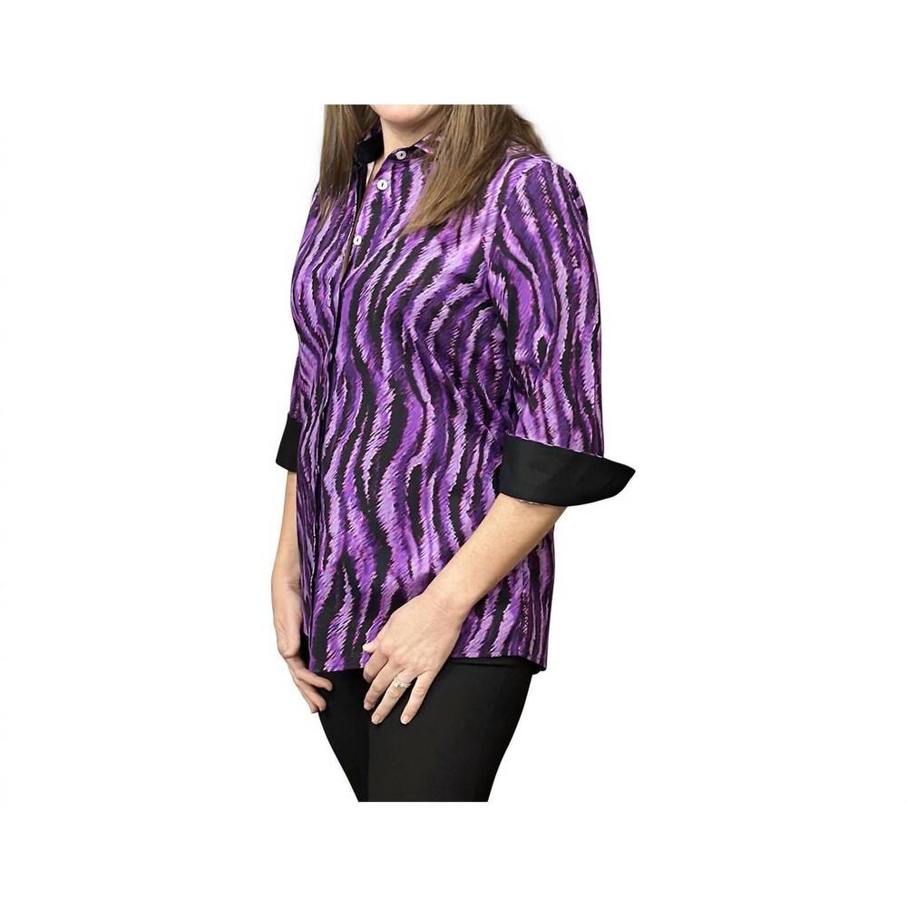 NEW PERLAVERA nancy shirt in tide mauve